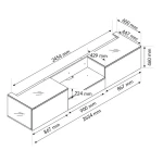 Eden Vision 240C - Meuble pour videoprojecteur ultra courte focale