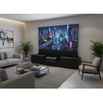 Eden Vision - Meuble ultra courte focale avec tablette pour videoprojecteur et écran Lumene Eden 240C