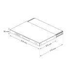 Eden Vision - Meuble ultra courte focale avec tablette pour videoprojecteur et écran Lumene Eden 240C