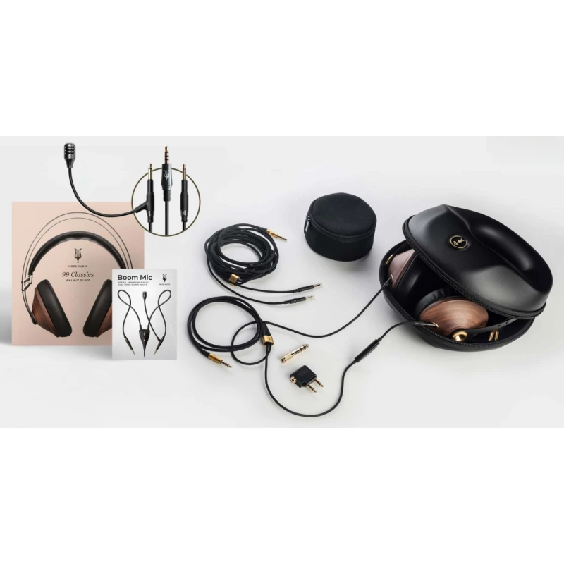 99 Classic Walnut casque fermé avec micro Boom Mic