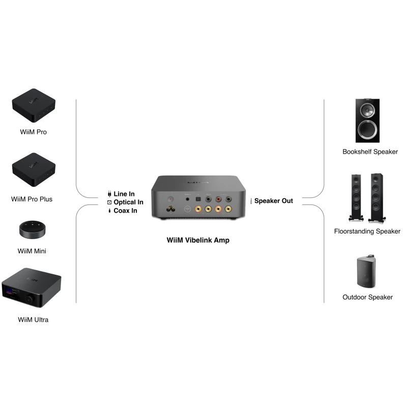 Pack Multiroom Wiim VibeLink et Sélecteur 4 zones