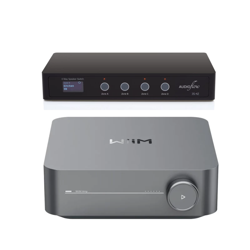 Pack Multiroom Wiim Amp et Sélecteur 4 zones