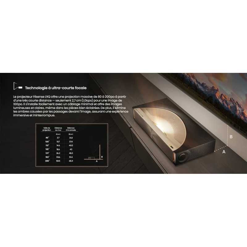 L9Q Laser cinema ultra courte focale