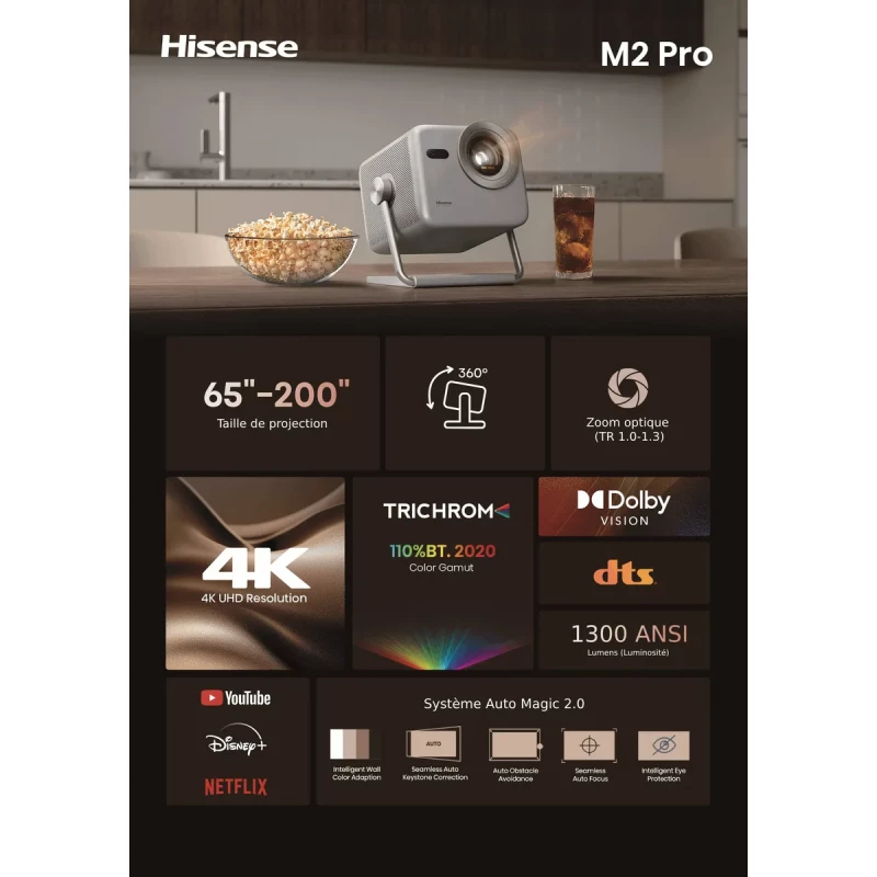 M2 Pro - Smart mini projecteur 4K