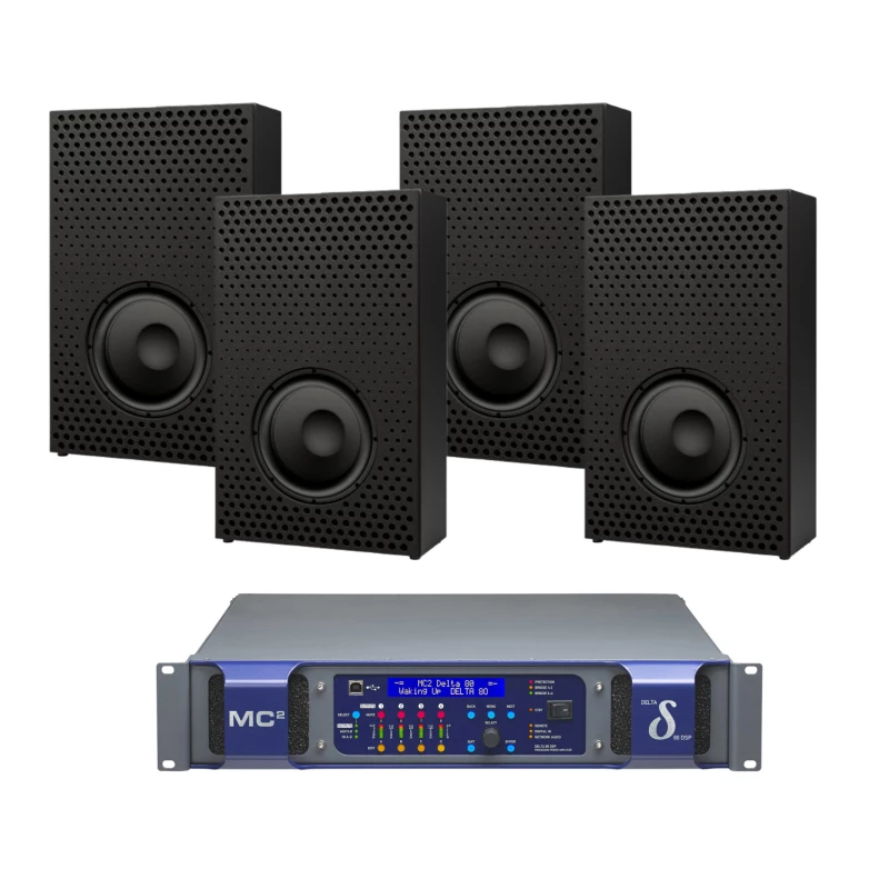 Pack Amplificateur MC2 Delta 80 DSP avec caissons Krix MXi-118 infrasoniques