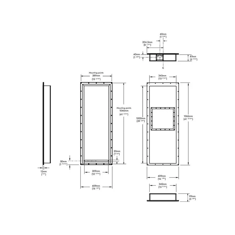 Alf 100SM - Caisson invisible