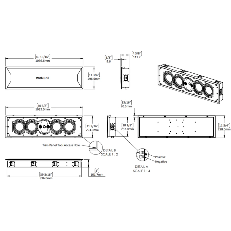 R7i-C - Enceinte centrale encastrable THX Dominus THX Ultra
