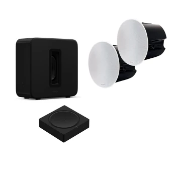 Pack multiroom Enceintes plafond KRIX IC-52 avec Sonos Amp et Sonos Sub 4