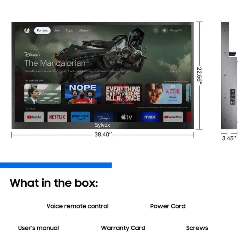 Pool Pro 2.0 - TV extérieur Google
