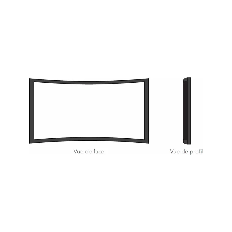 Movie Palace UHD 4K Curve acoustic - Ecran cadre fixe