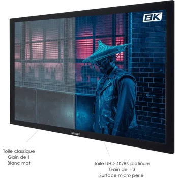 Movie Palace UHD 4K / 8K Platinum - Ecran cadre fixe