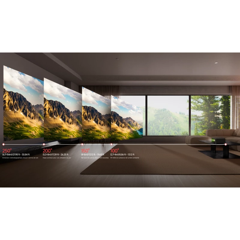 Pack Xgimi Titan avec écran Lumene Movie Palace UHD 4K/8K Platinum