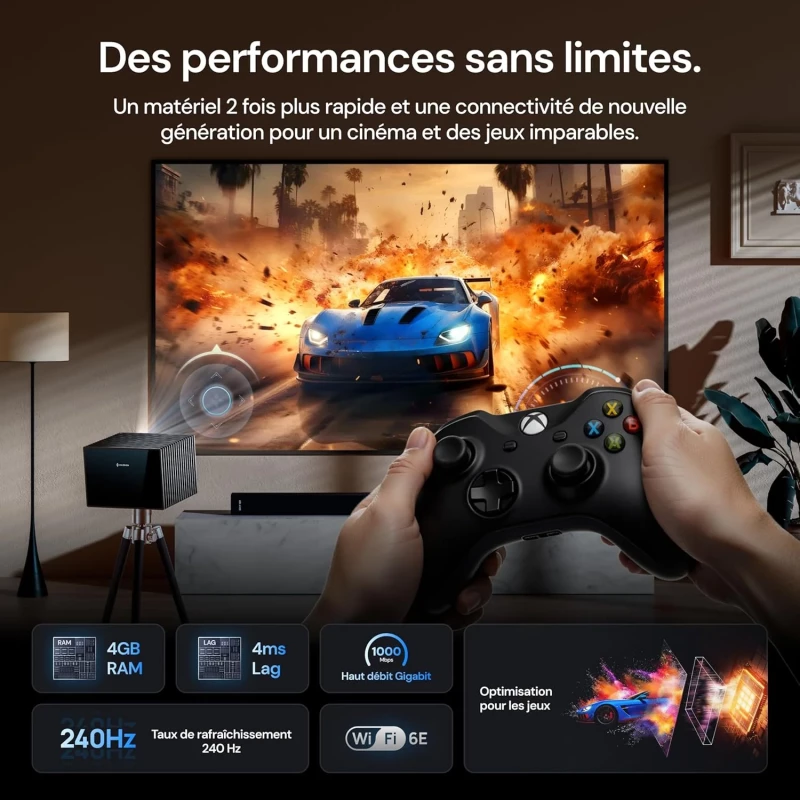 Pack Valerion Vision Master Max avec écran Lumene Movie Palace UHD 4K Acoustic 240
