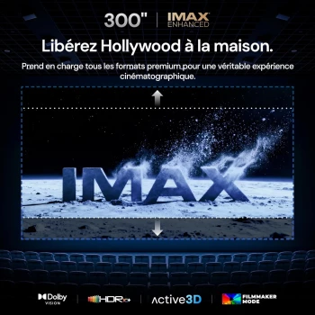 Pack Valerion Vision Master Max avec écran Lumene Movie Palace UHD 4K Acoustic 300