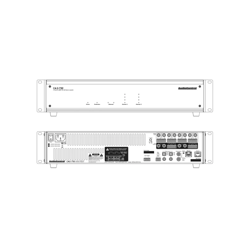 CM2-750 - Amplificateur DSP 2 canaux