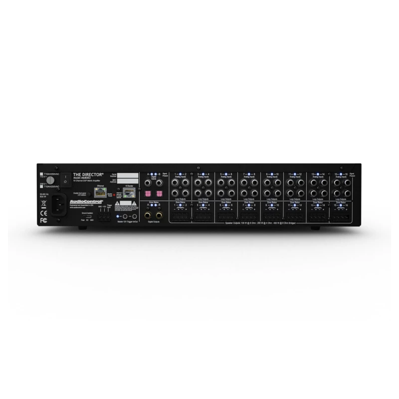 M6800D - Amplificateur matriciel DSP haute puissance à 16 canaux avec Dante