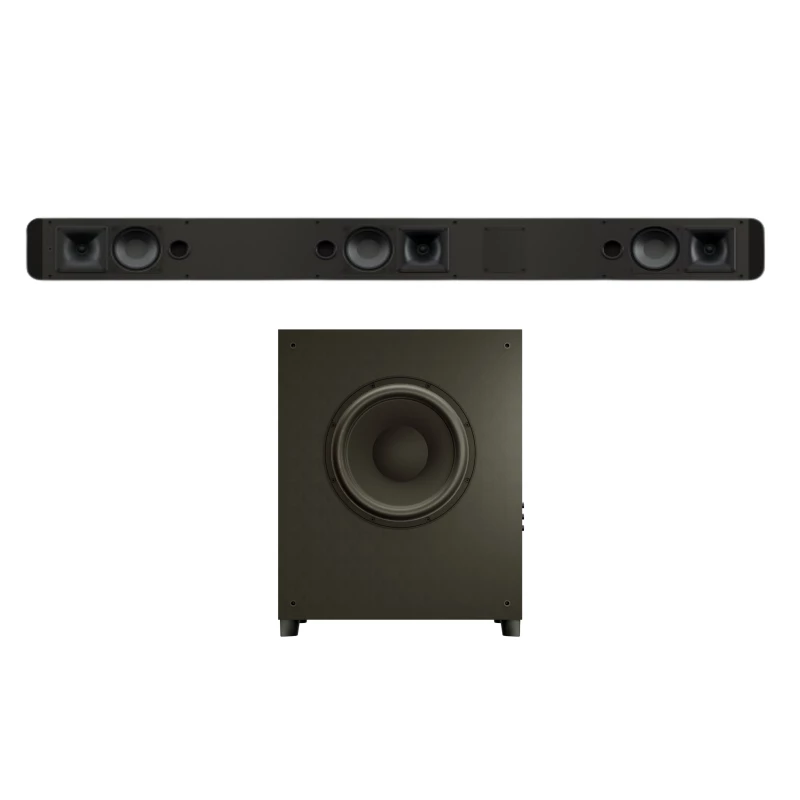 Pack face avant Magic KRIX avec Barre de son LX-7 et caisson Cyclonix 12 active