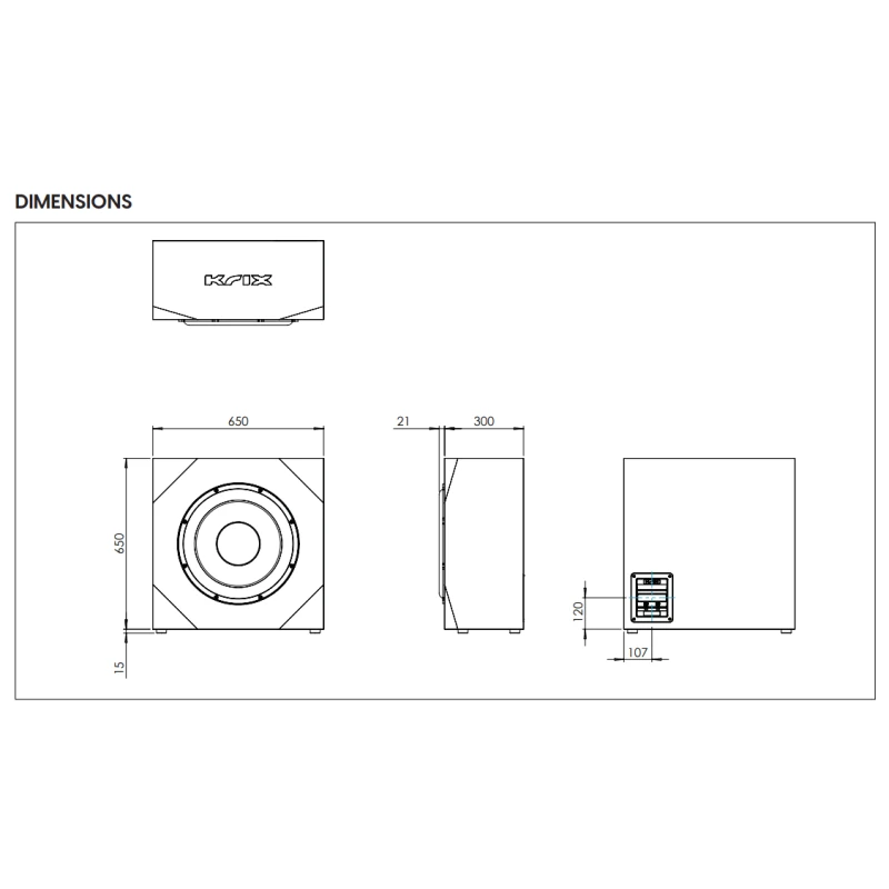 UCX-118 Subwoofer infrasonique