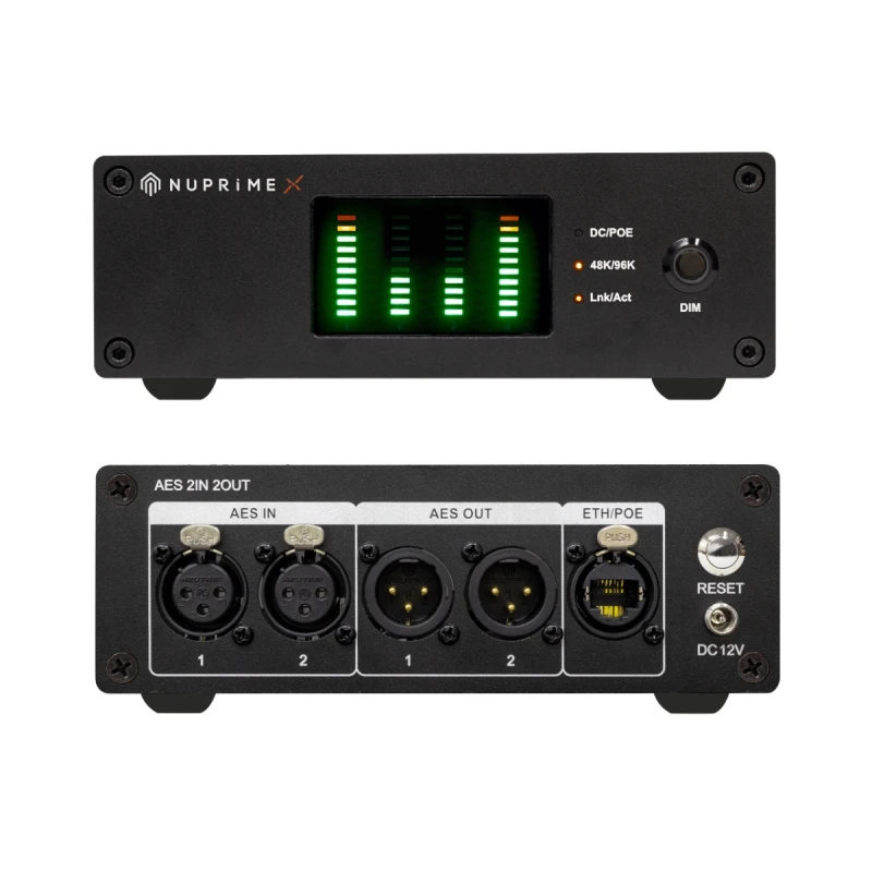 AoAES-F22D - Interface audio réseau 4 canaux