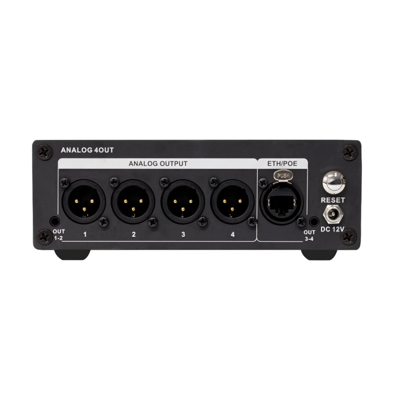 AoANA-F04A - Interface audio réseau analogique 4 canaux