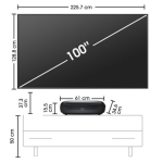 Pack Laser TV Trichroma et écran 100 pouces Série L9H