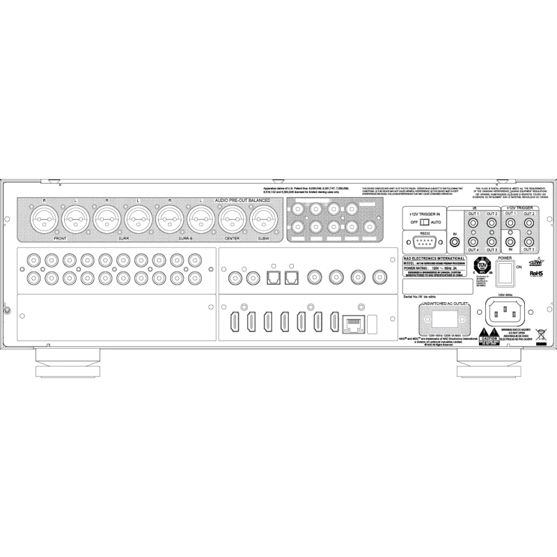 M17 v2i - Préamplificateur processeur surround