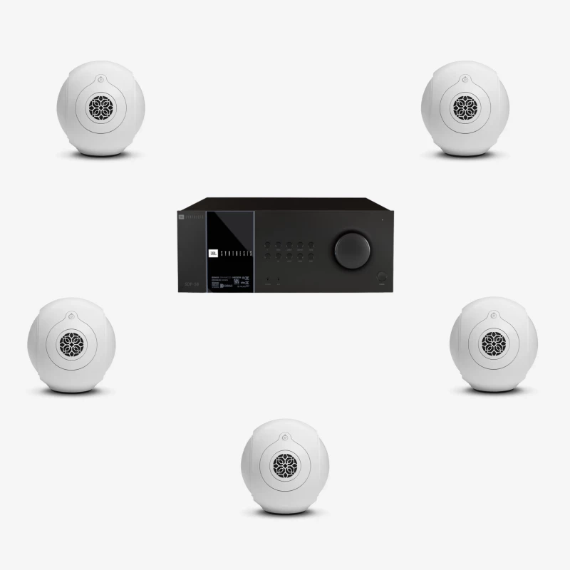 Pack audio Home Cinema 5.1 avec Devialet Phantom II et JBL SDP-58