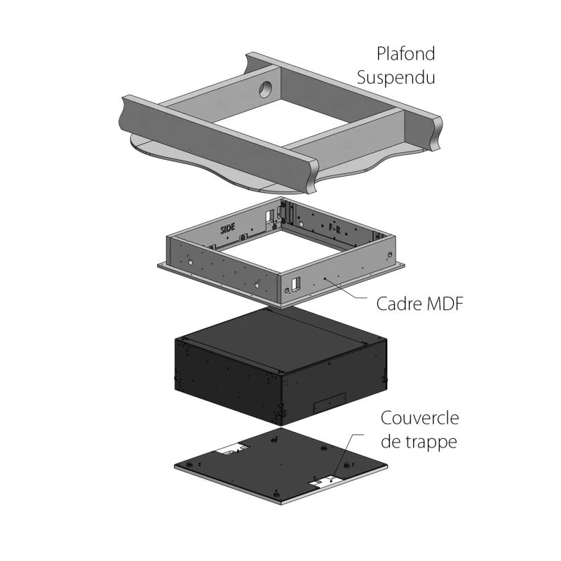 PDR3-COM-1200 Ascenseur escamotable pour videoprojecteur
