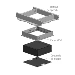 PDR3-COM-1200 Ascenseur escamotable pour videoprojecteur
