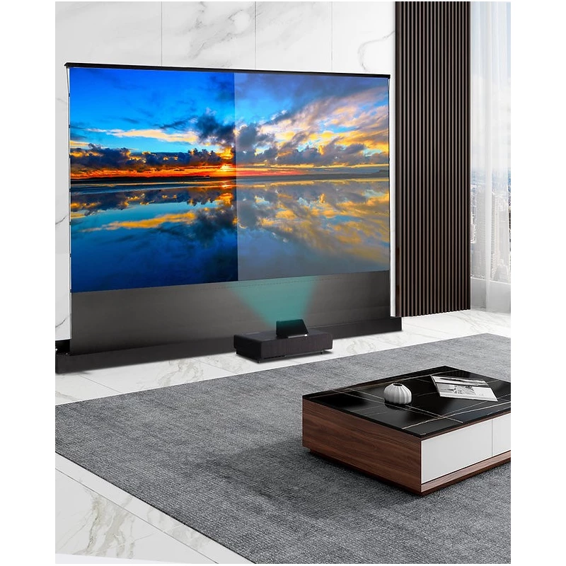 Eden Extra Bright UST 200C - Ecran motorisé de sol pour projecteur ultra courte focale