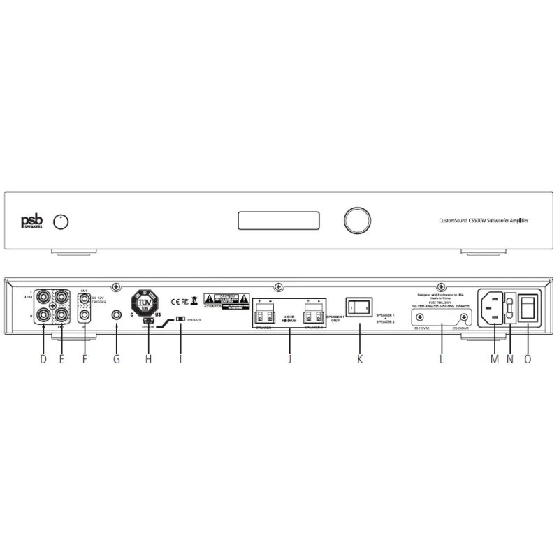 Amplificateur de puissance CS 500W